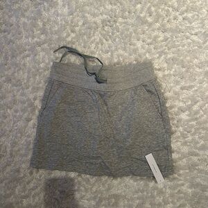 Amazon Gray Mini Skirt with Drawstring